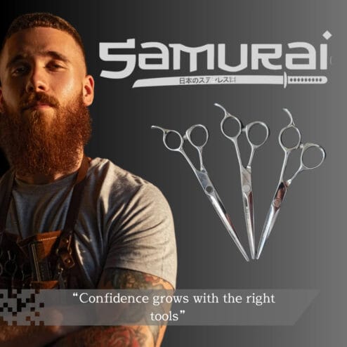 Samurai Vg10 Scissor Set 6.0 Tachi Set + Samurai 6.0 Smooth Thinner
