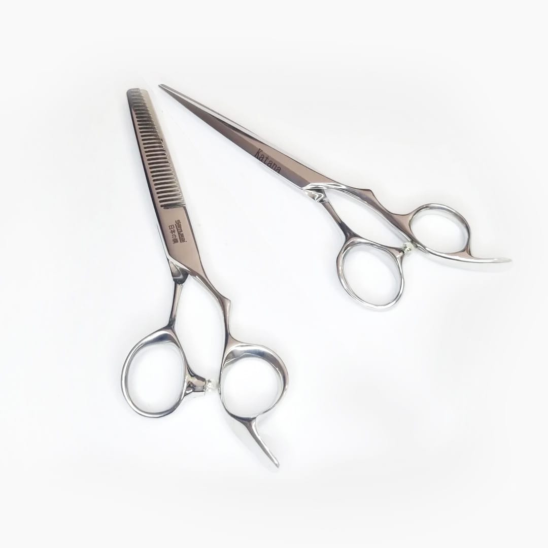 Samurai Vg10 Scissor Set 6.0 Katana Set + Samurai 6.0 Smooth Thinner