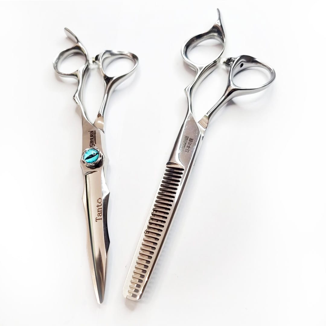 Samurai Vg10 Scissor Set 6.0 Tanto Set + Samurai 6.0 Smooth Thinner